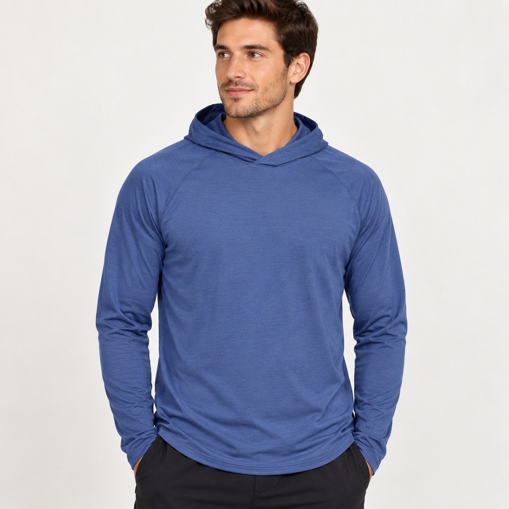 Lululemon Metal Vent Tech Hoodie Blue Long Sleeve Active Training Top Mens